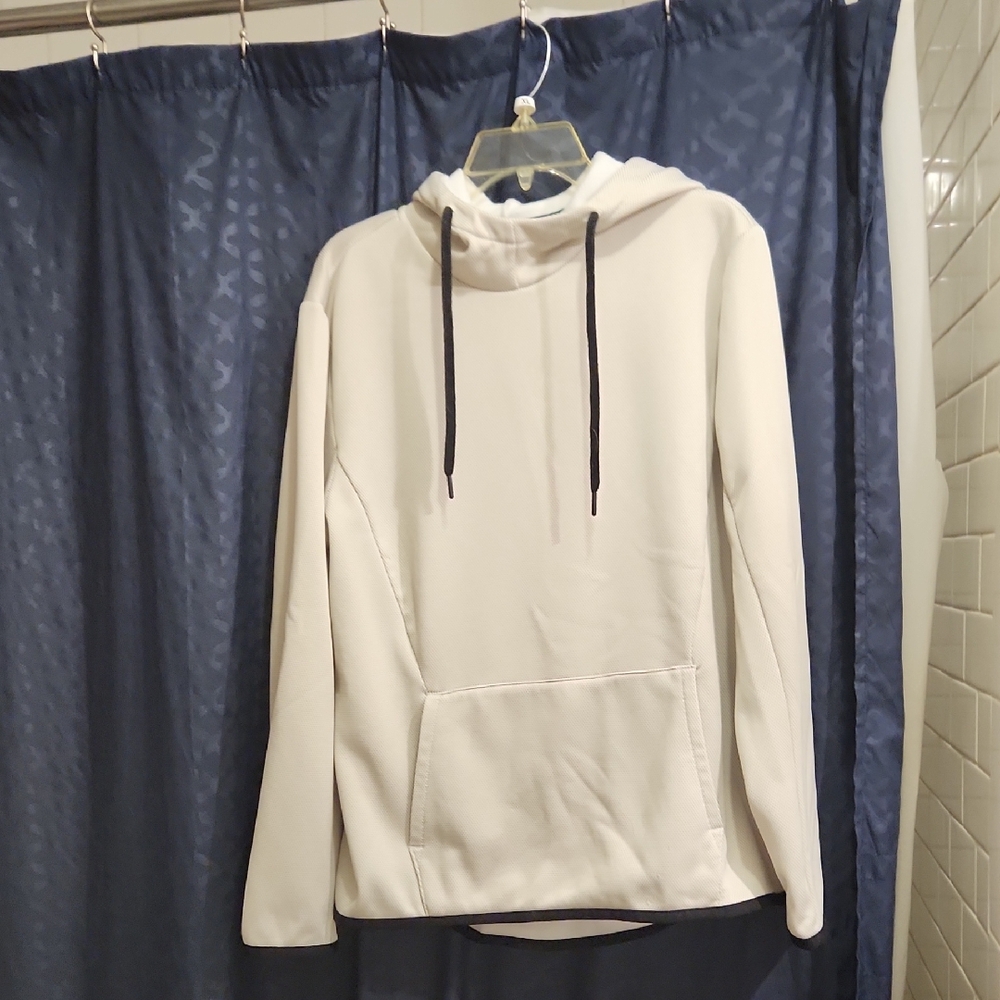 Tek Gear White Fleece with Green Accents MEN MED